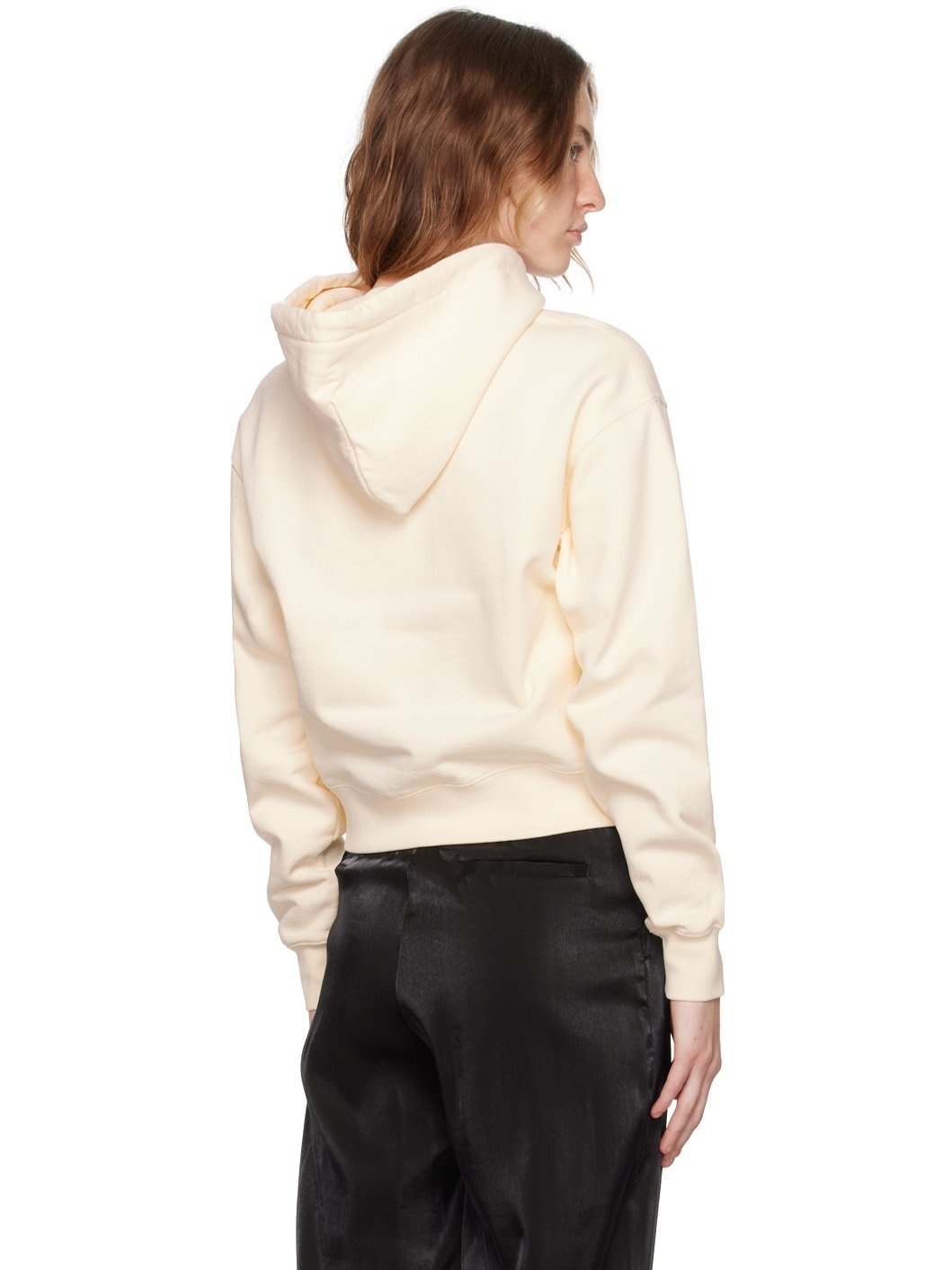 Beige Les Classiques 'Le Hoodie Gros Grain' Hoodie - 3