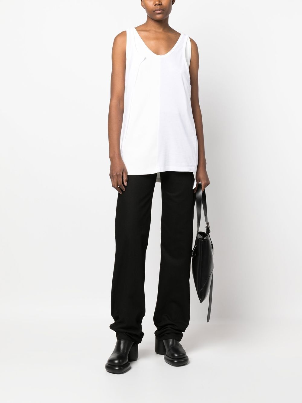 layered scoop-neck tank top - 2