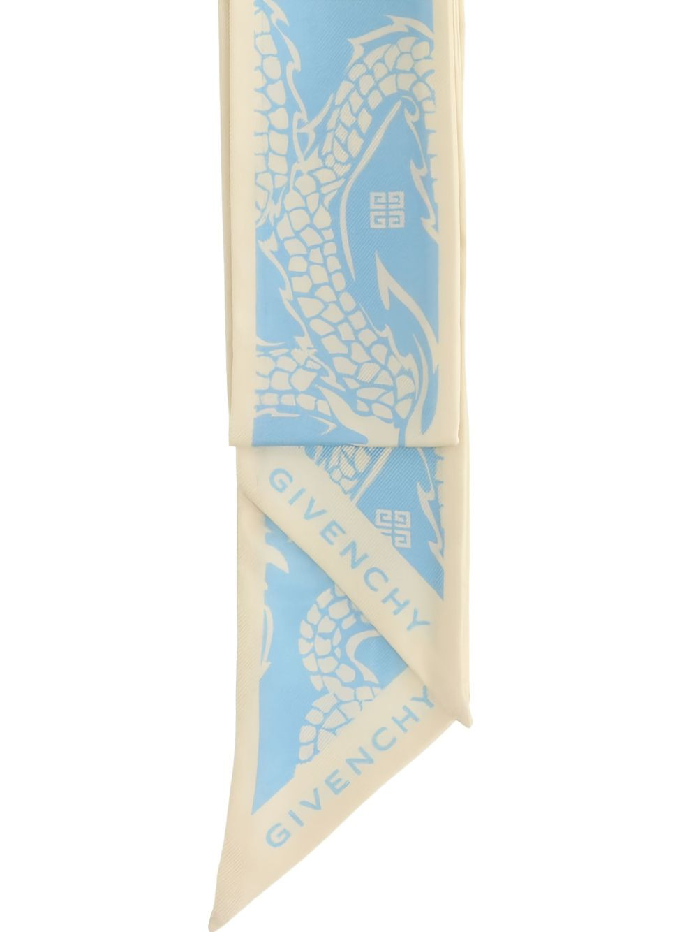 dragon-print scarf - 3