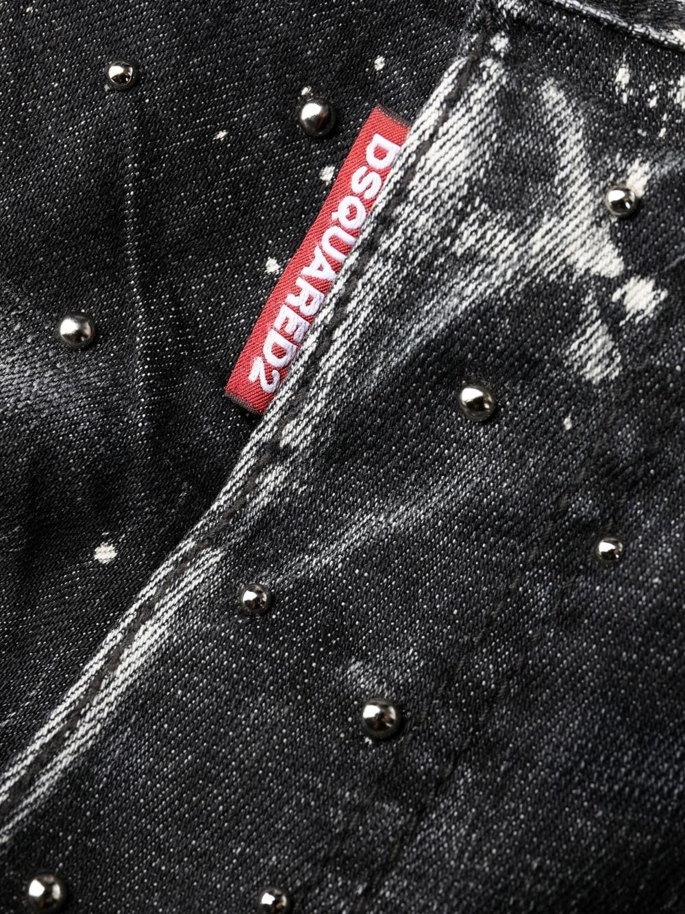 paint splatter-print denim jeans - 6