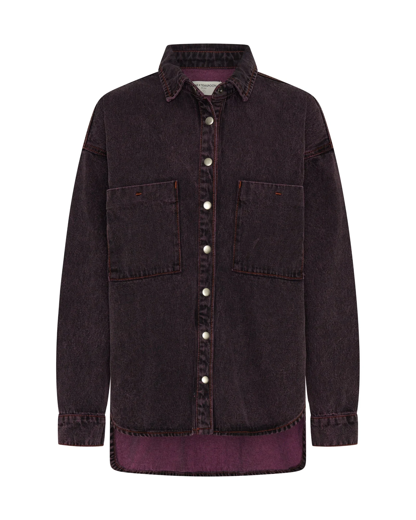 Daria Denim Shacket - Black Pink - 1