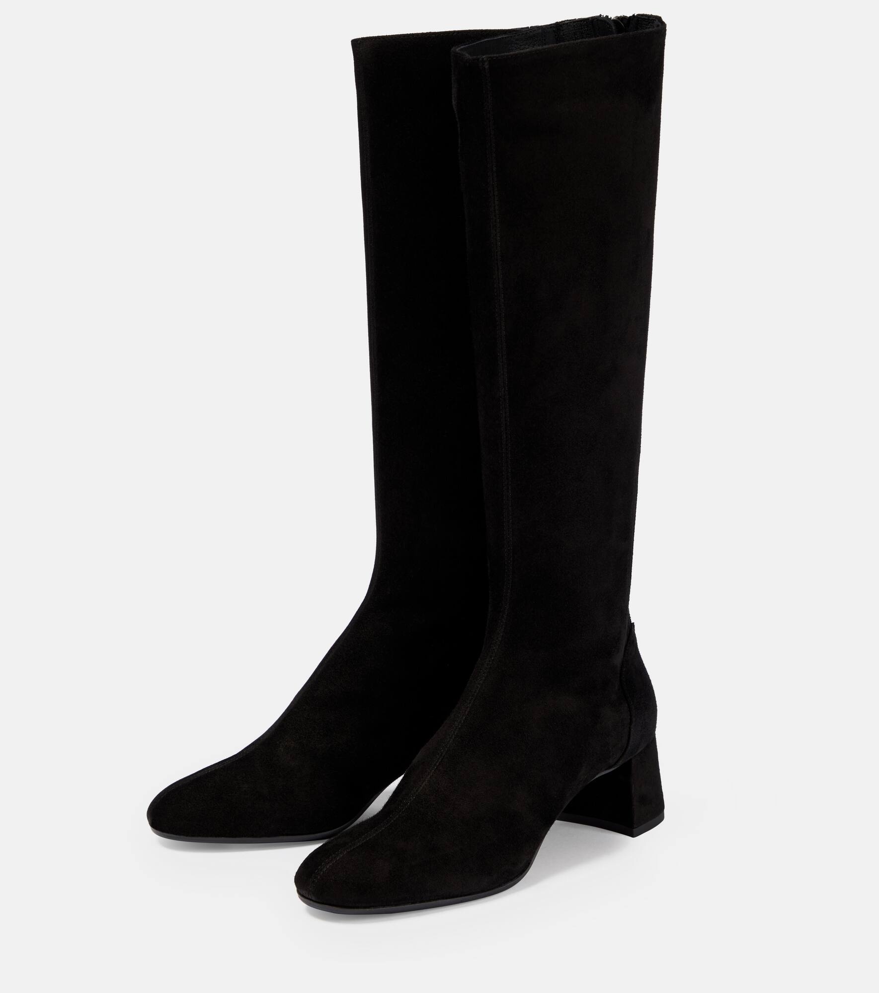 Saint Honore suede knee-high boots - 4