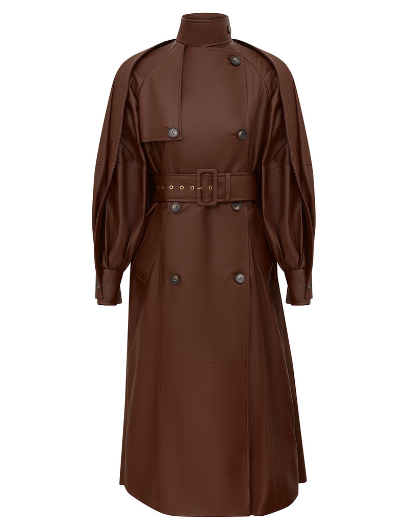 LUNA LEATHER TRENCH COAT 1