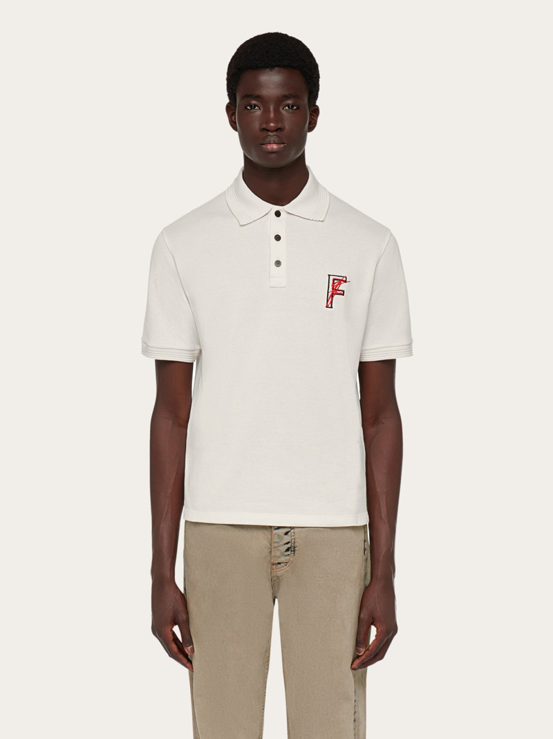 FERRAGAMO Organic cotton polo shirt outlook