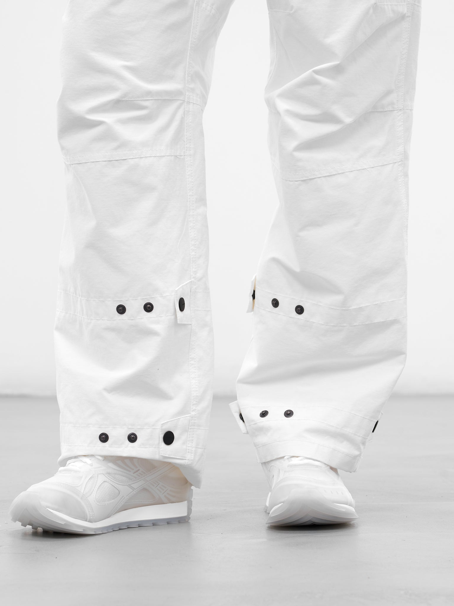 White Biker Pants & Bag - 4