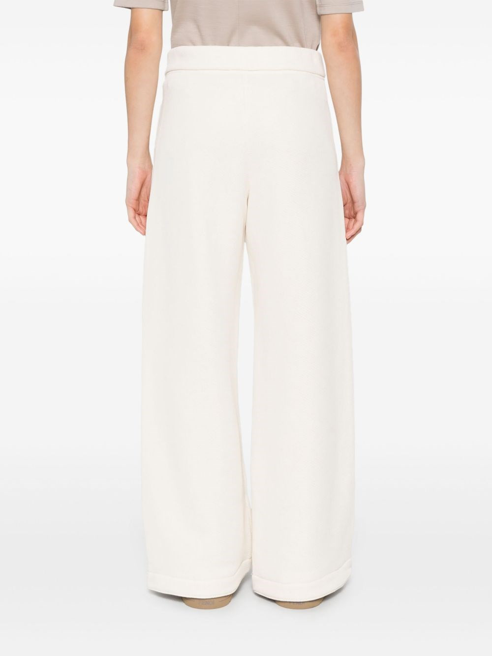 Cotton wide-leg trousers - 3