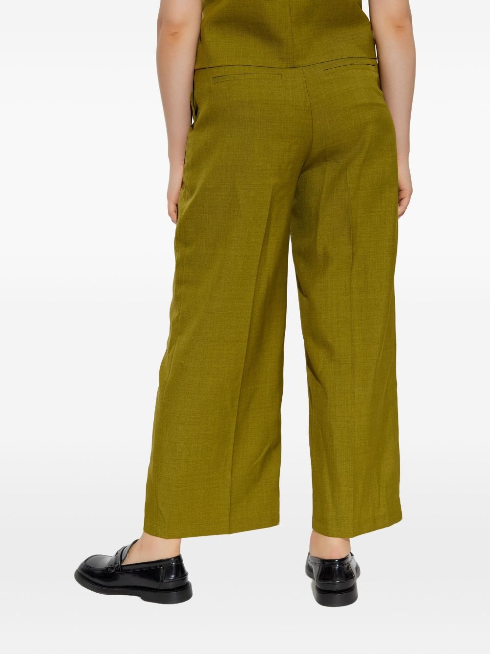 pleat-detail trousers - 4