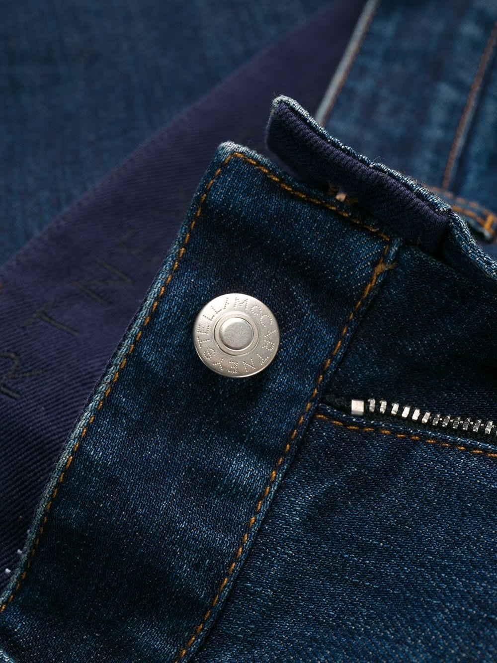 monogram-lining slim-fit jeans - 6