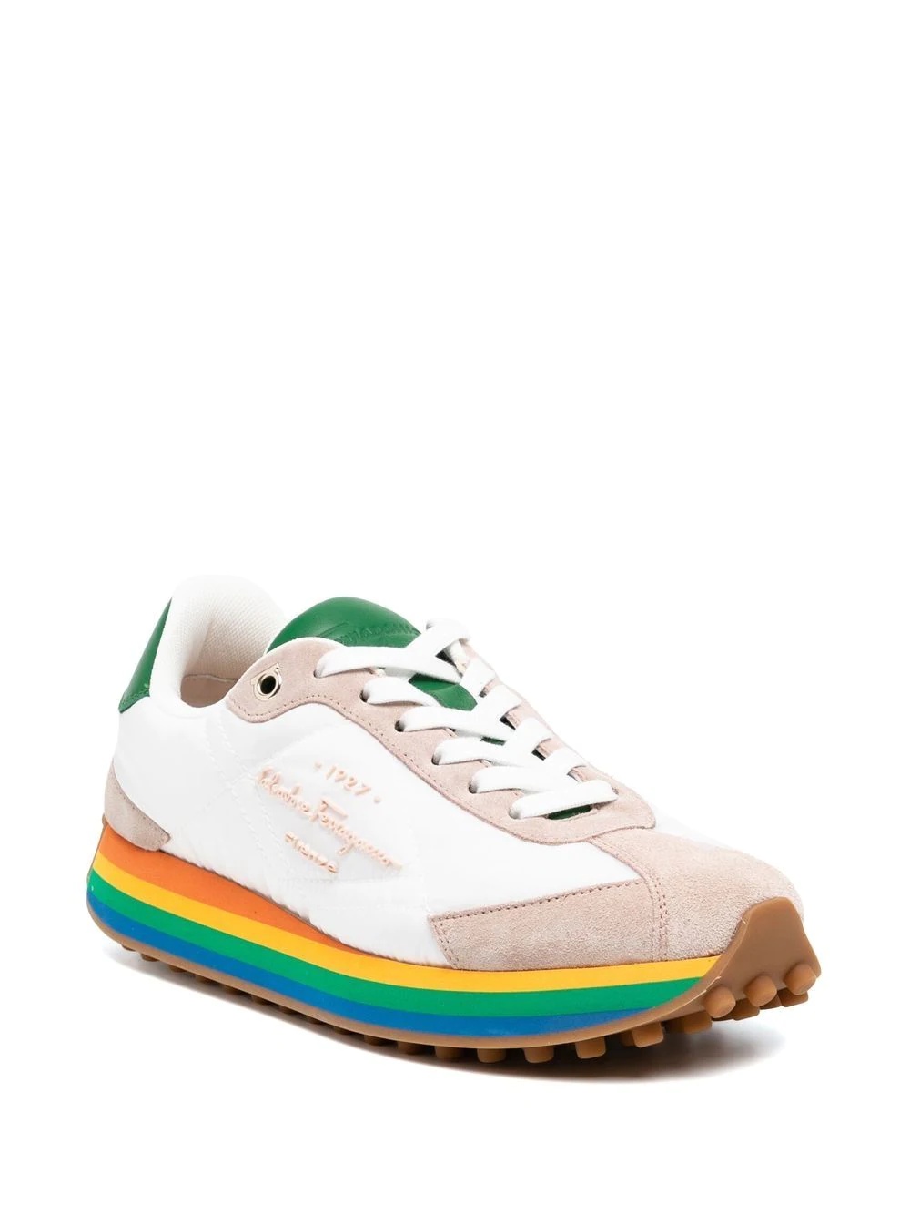 rainbow-soled low-top sneakers - 2