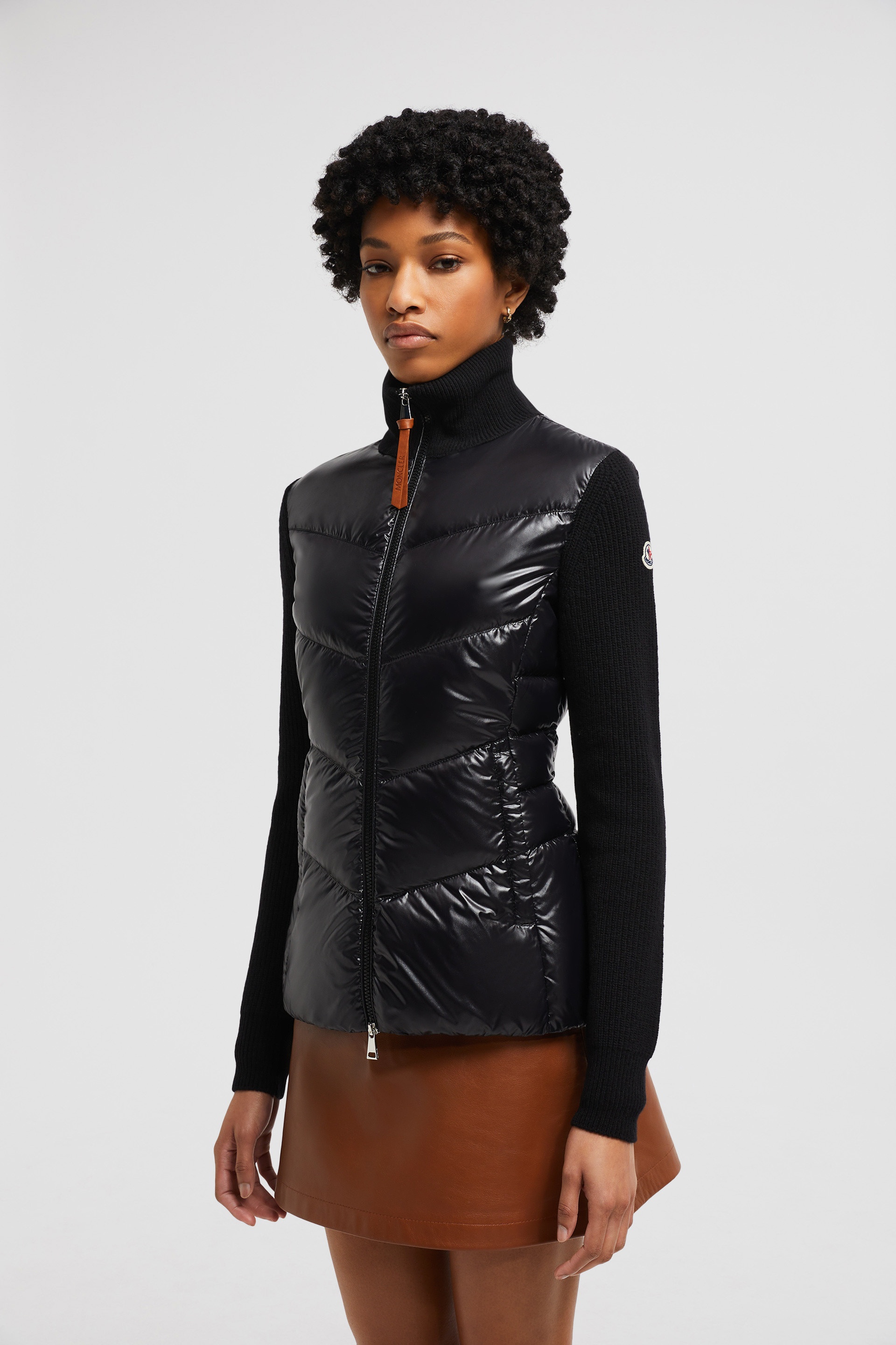 Padded Wool Zip-Up Cardigan - 3