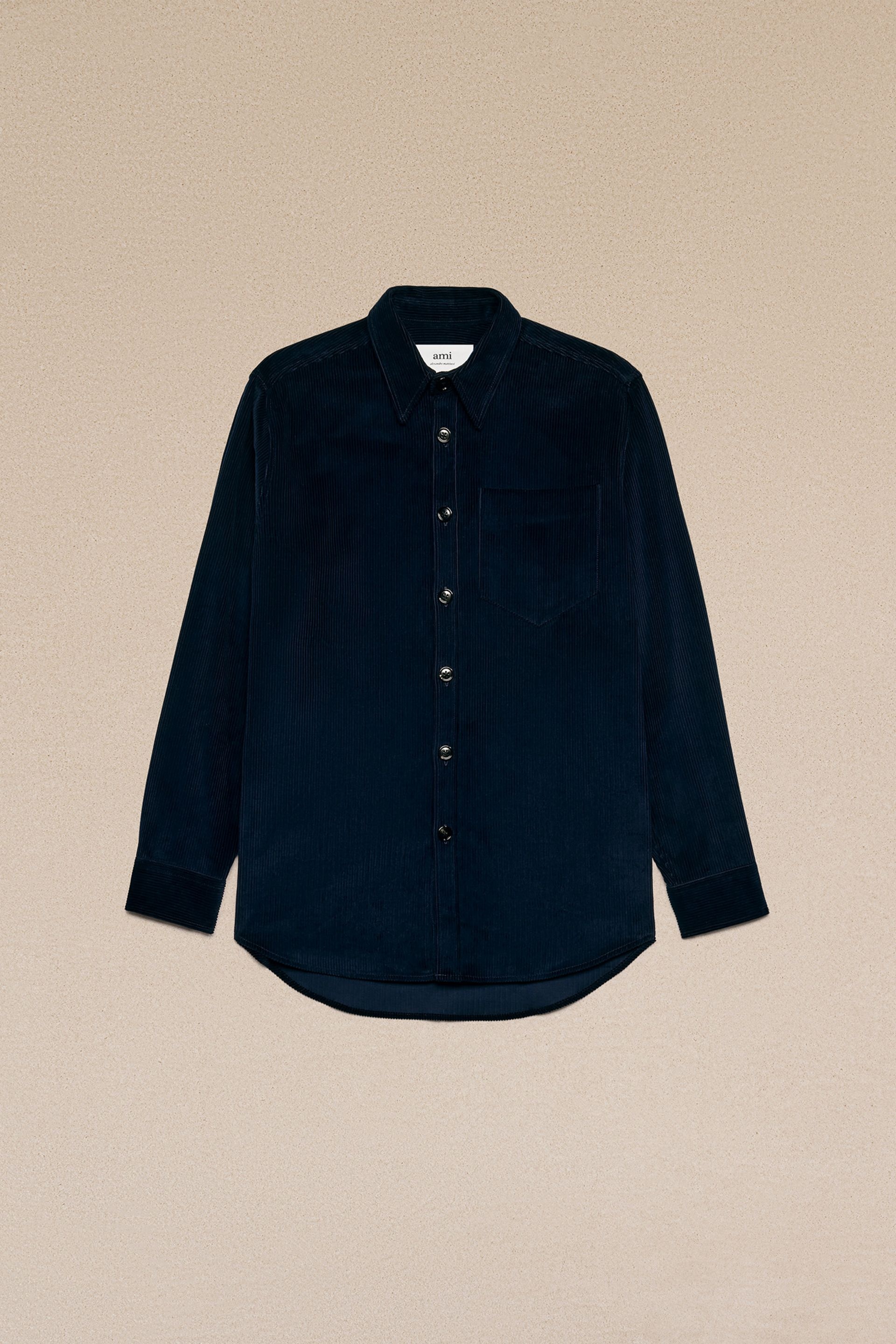 Oversize Overshirt With Patch Pocket - 3