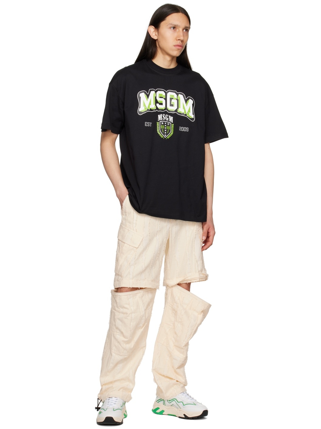 Off-White Striped Cargo Pants - 4