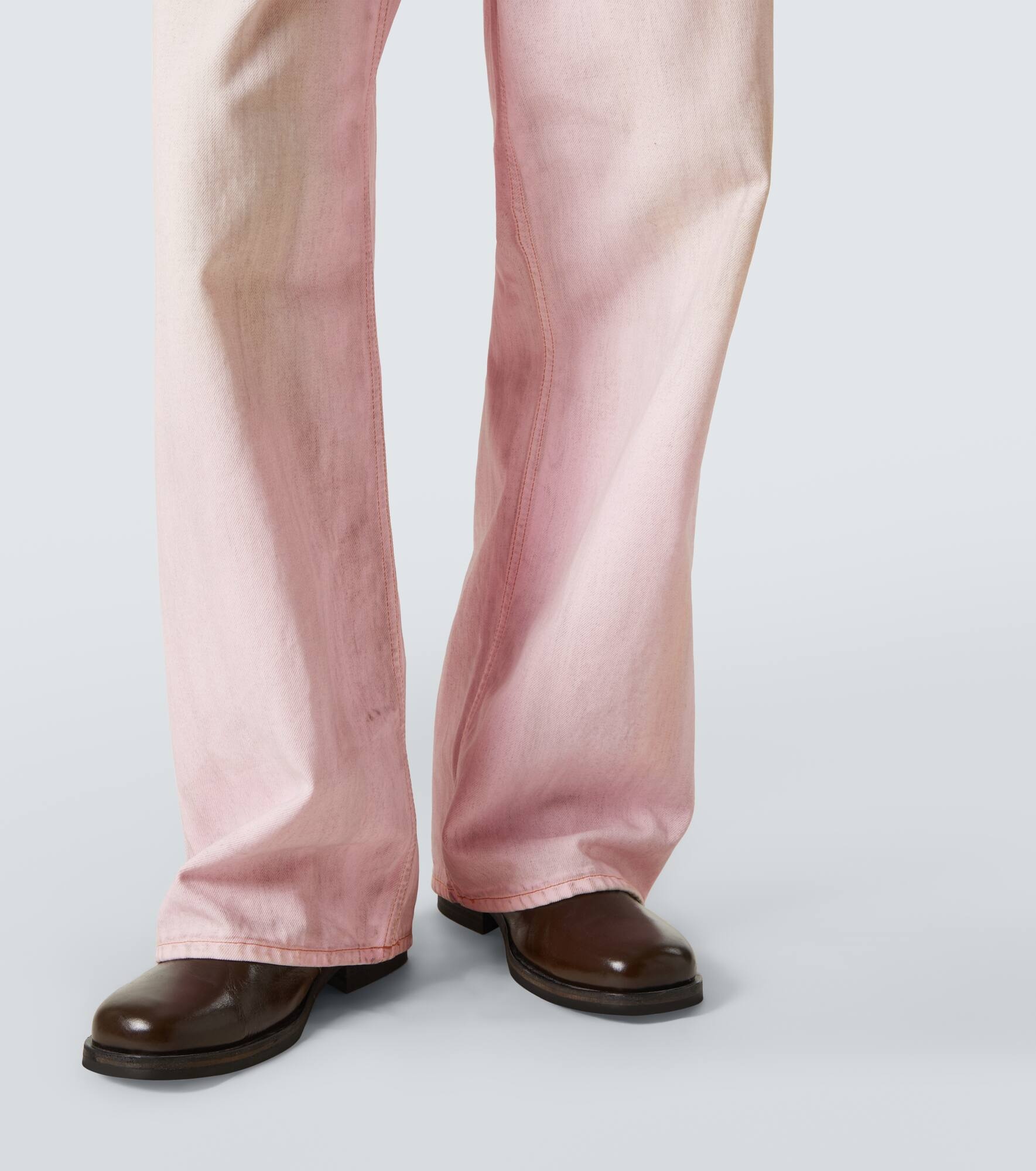 1981 distressed wide-leg jeans - 6