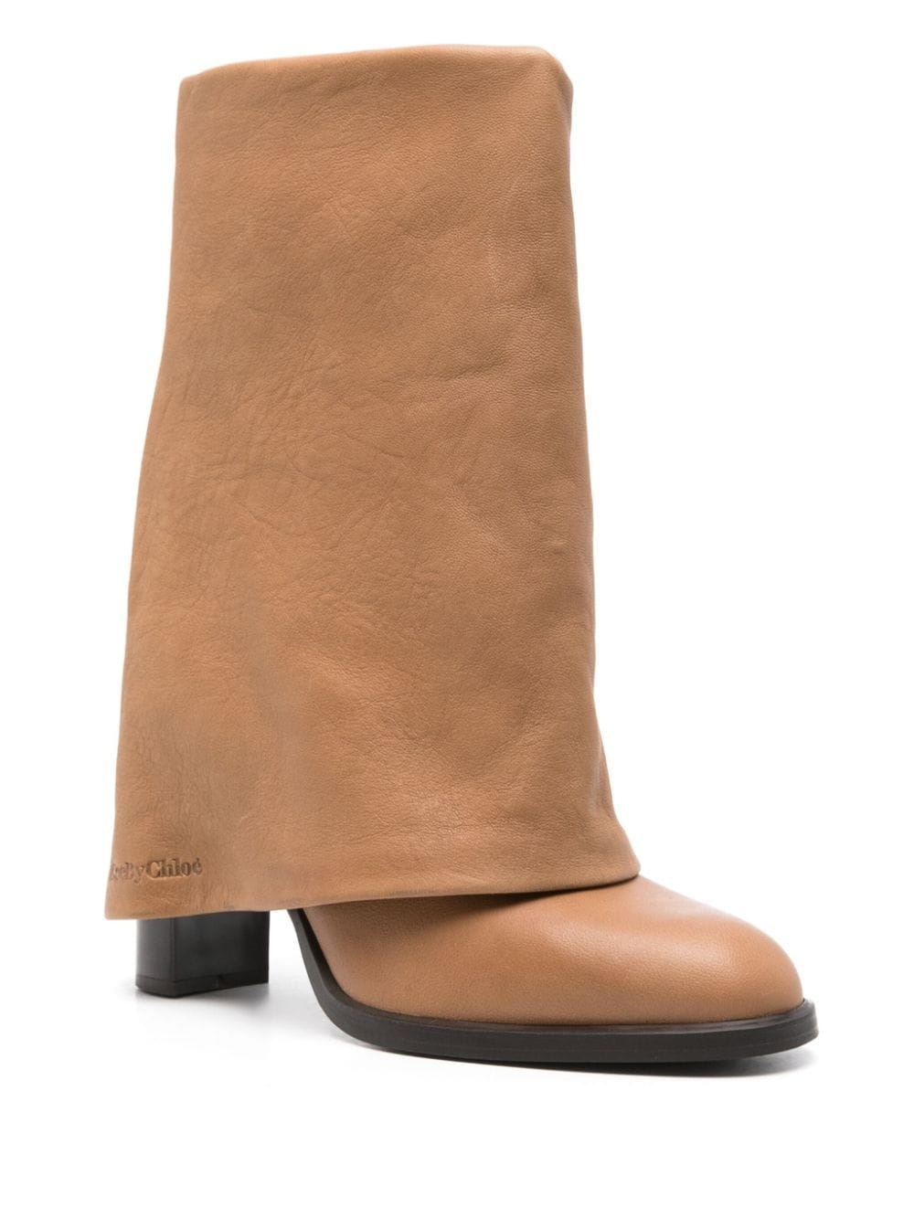 85mm debossed-logo boots - 2
