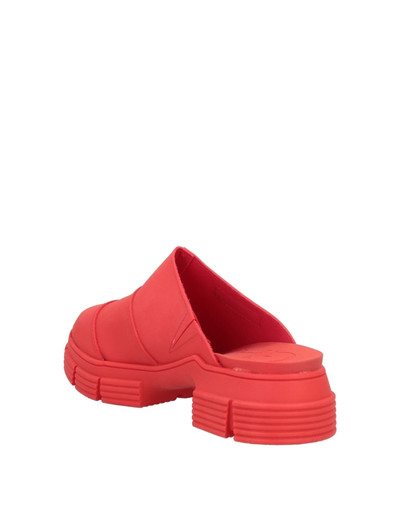 GANNI Tomato red Women's Mules And Clogs outlook