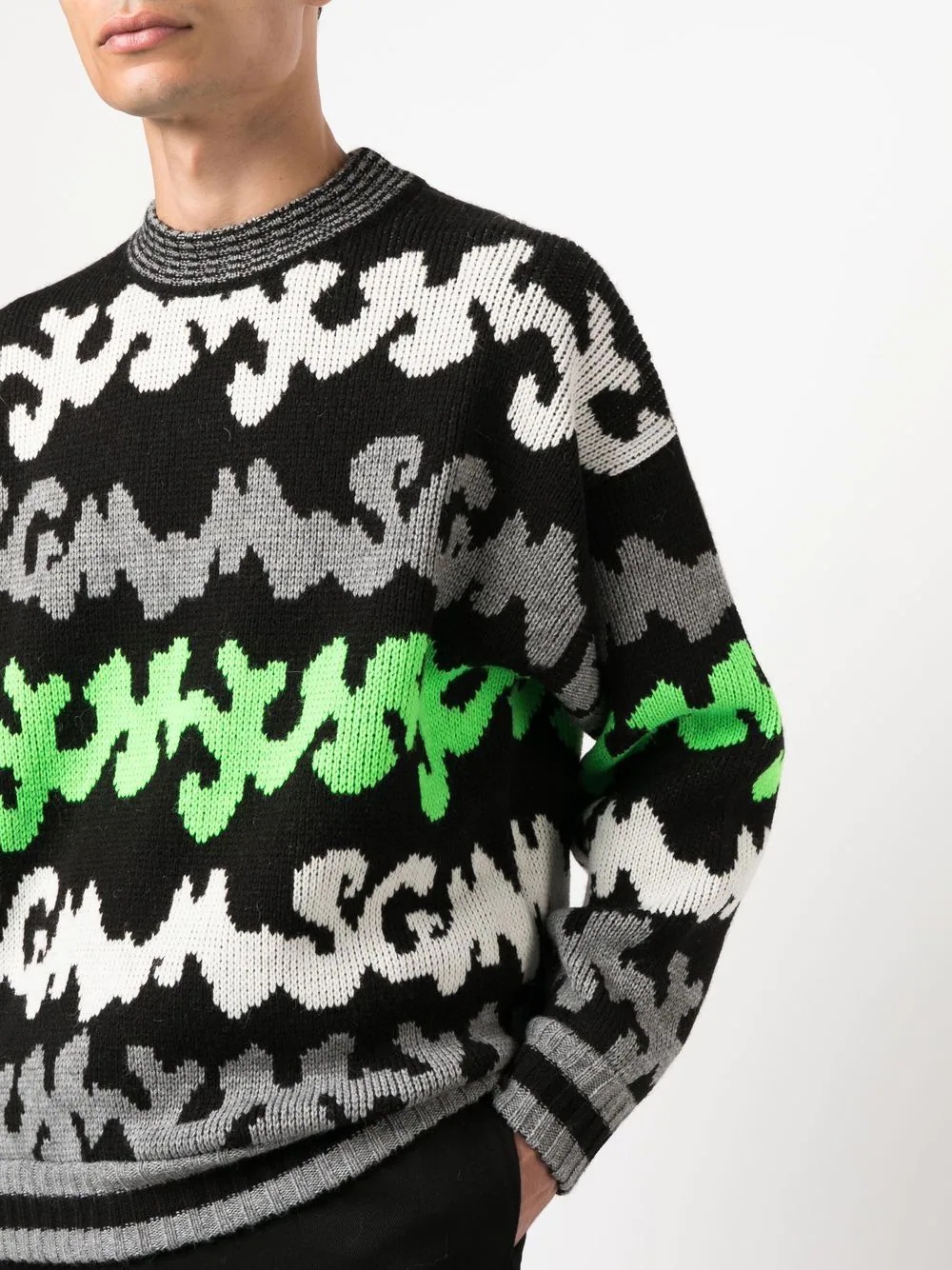 logo-print crew-neck jumper - 4