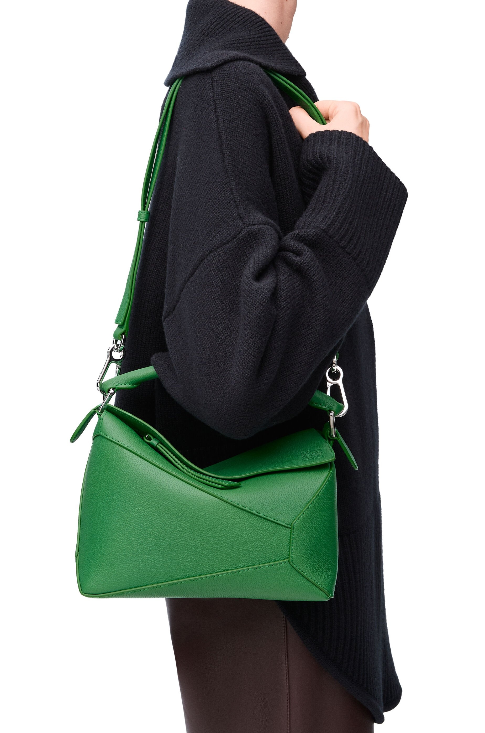 Small Puzzle bag in soft grained calfskin - 3