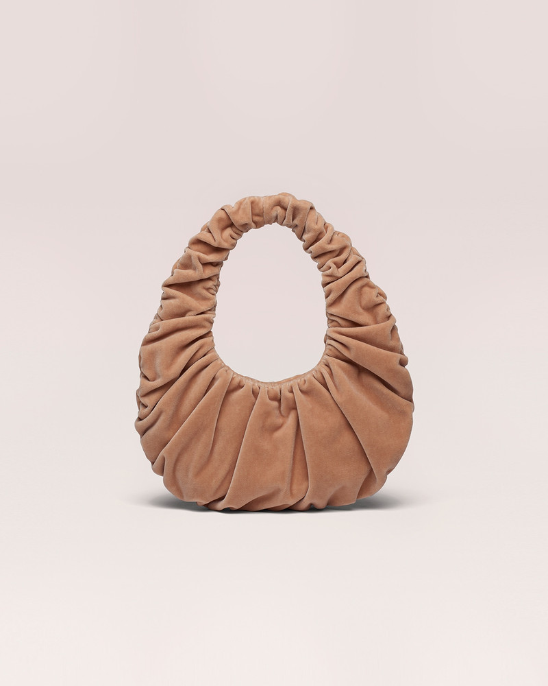 ANJA BAGUETTE MINI - Mini gathered shoulder bag - Powder pink 1