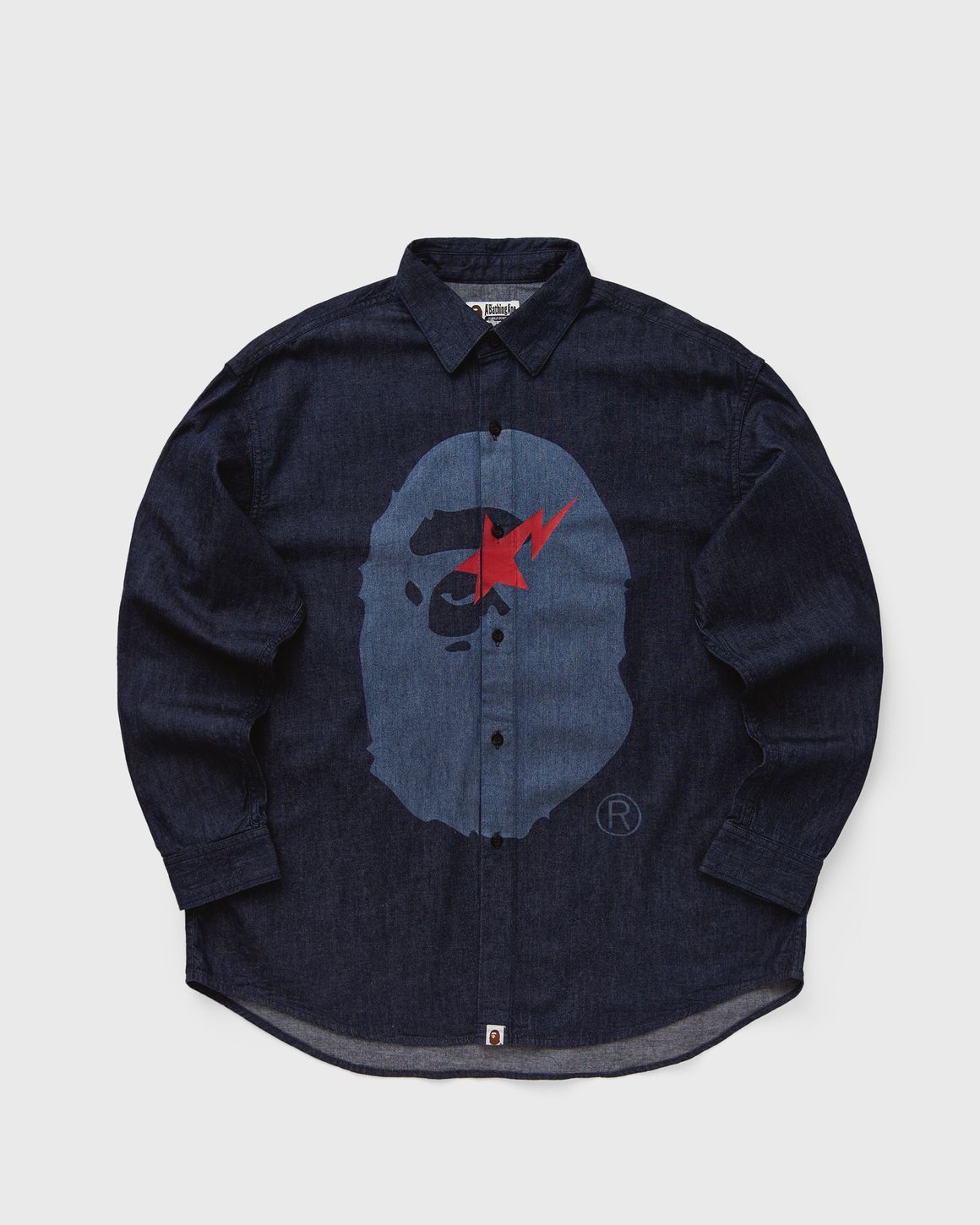 STA APE HEAD RELAXED FIT DENIM L/S SHIRTS - 1