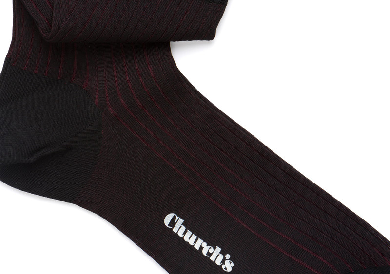 Church's Contrast ribbed socks
Cotton Ribbed Short Black outlook