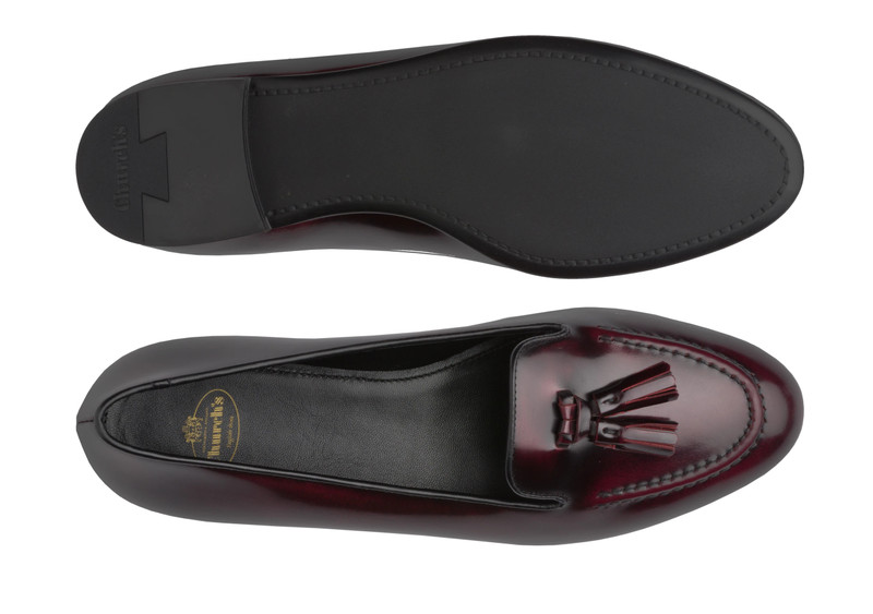 Nina
Polished Fumè Tassel Loafer Light burgundy 3