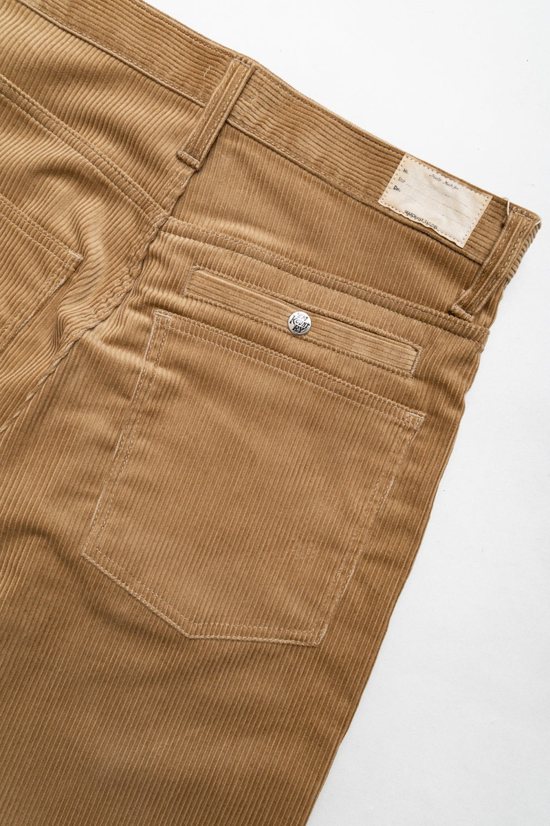 8oz Corduroy ZIPPER PORT Baggy Pants - Beige 9