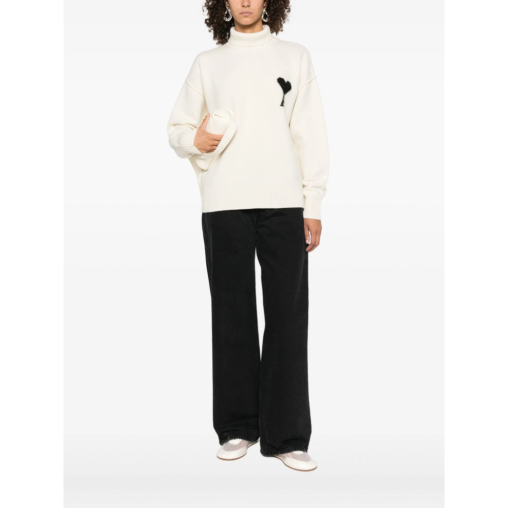 Ami Paris Neutrals Sweaters & Knitwear - Jumpers Men - 4