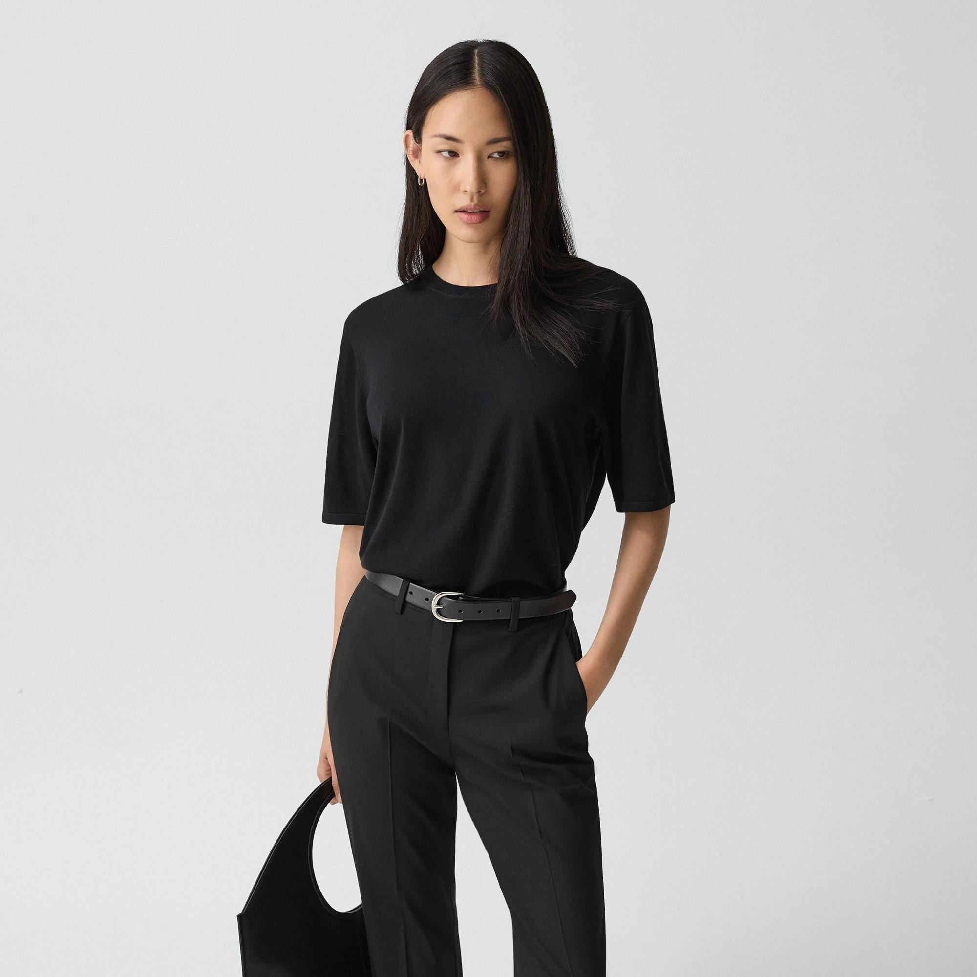 Boyfriend Tee in Regal Wool - 2