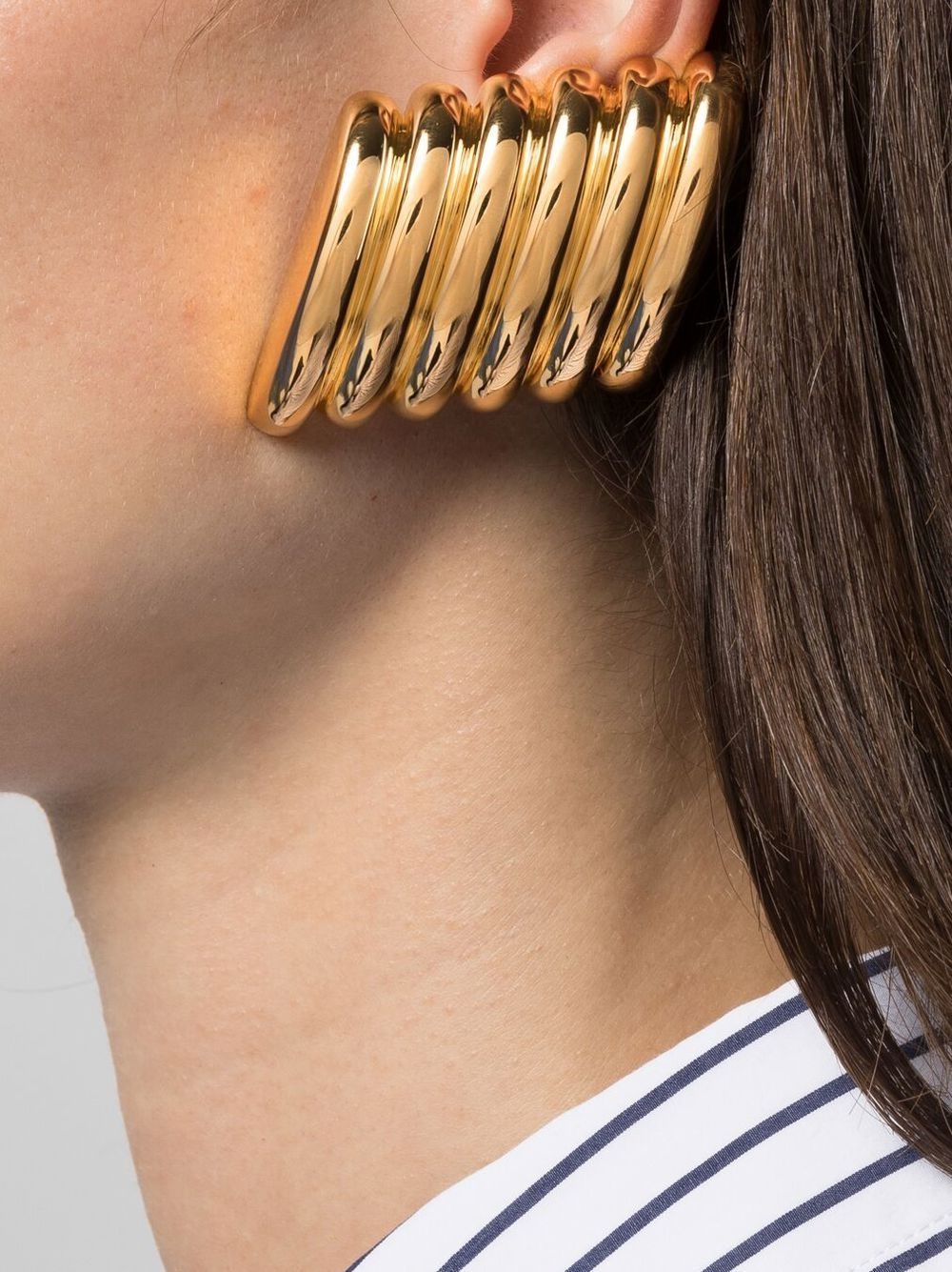 BALENCIAGA Rib stud earrings | farfetch | REVERSIBLE