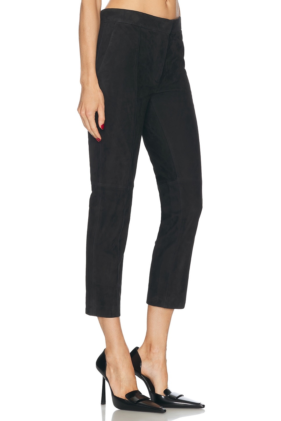 Cropped Suede Pant - 2