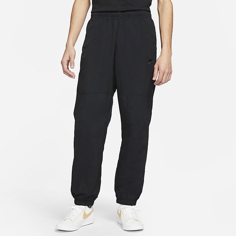 Men's Nike Solid Color Woven Breathable Skateboard Sports Pants/Trousers/Joggers Black CW7716-010 - 2