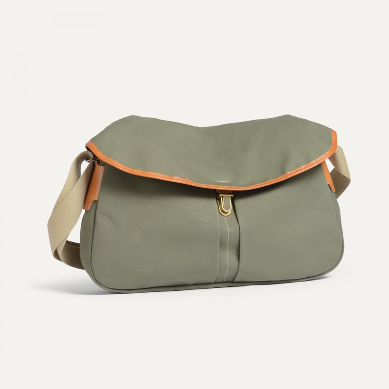 Bleu de Chauffe LÉON MESSENGER BAG  -  LICHEN outlook