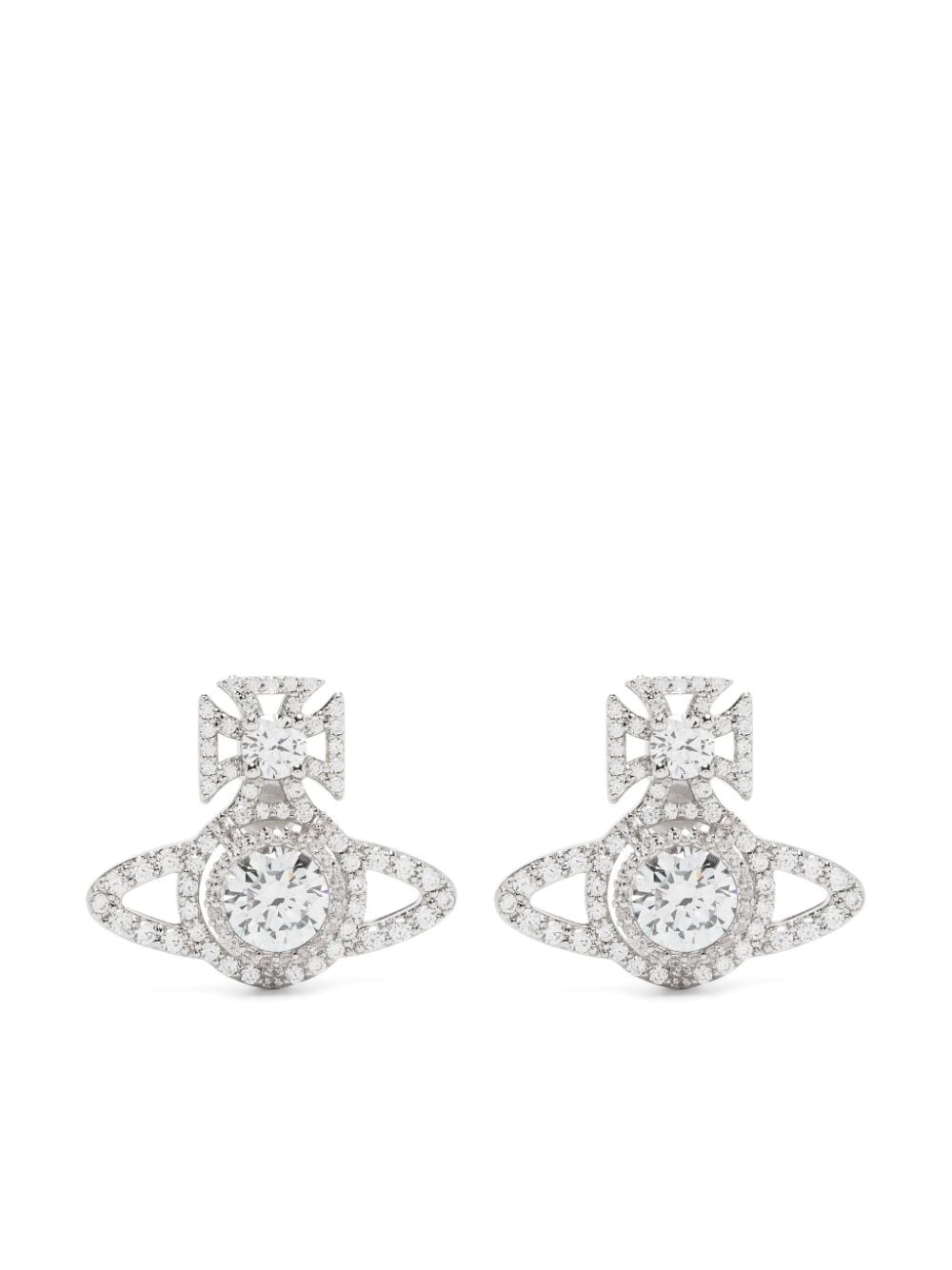 Norabelle crystal-embellished stud earrings - 1