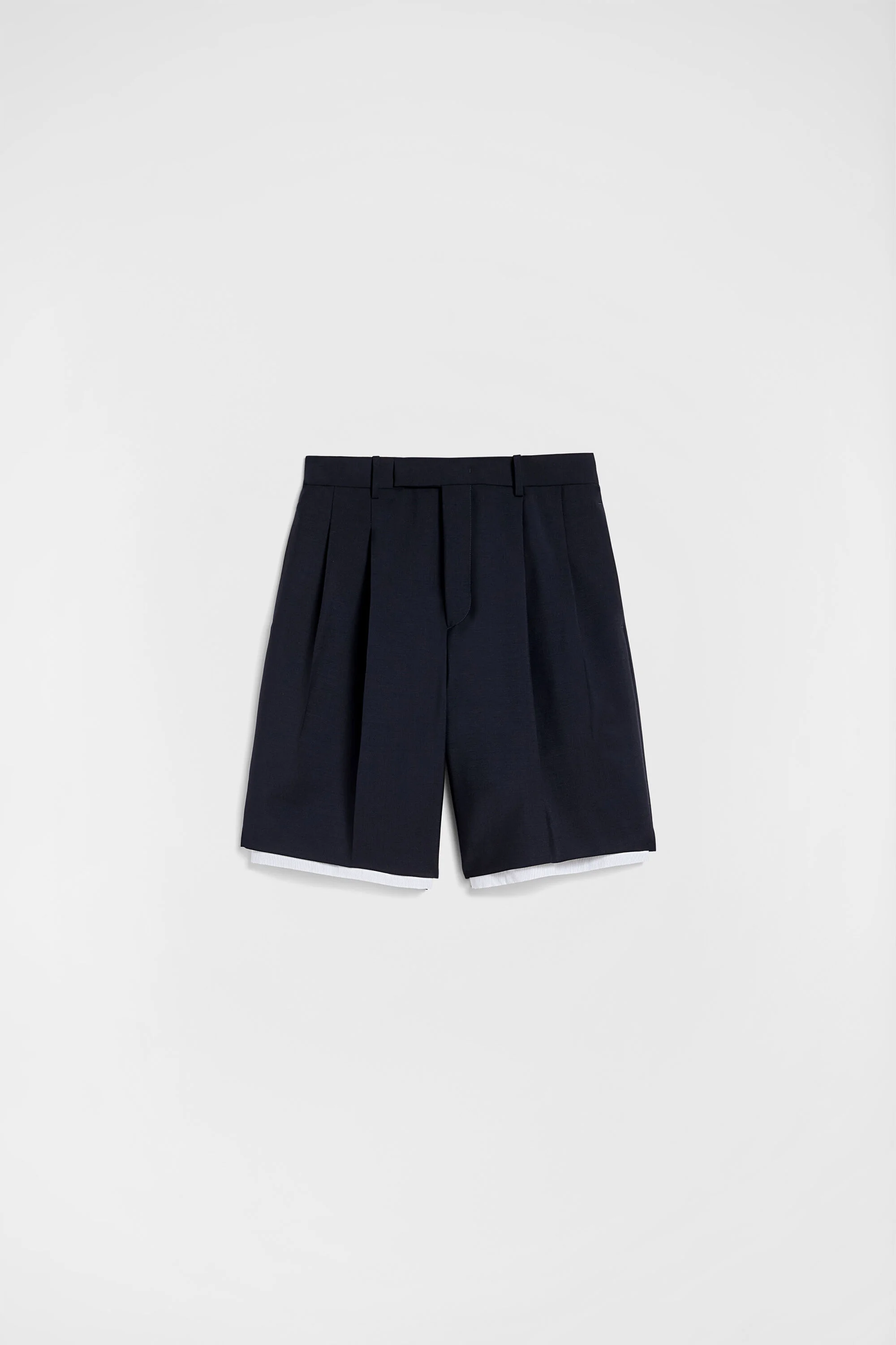 Wool Canvas Shorts - 1