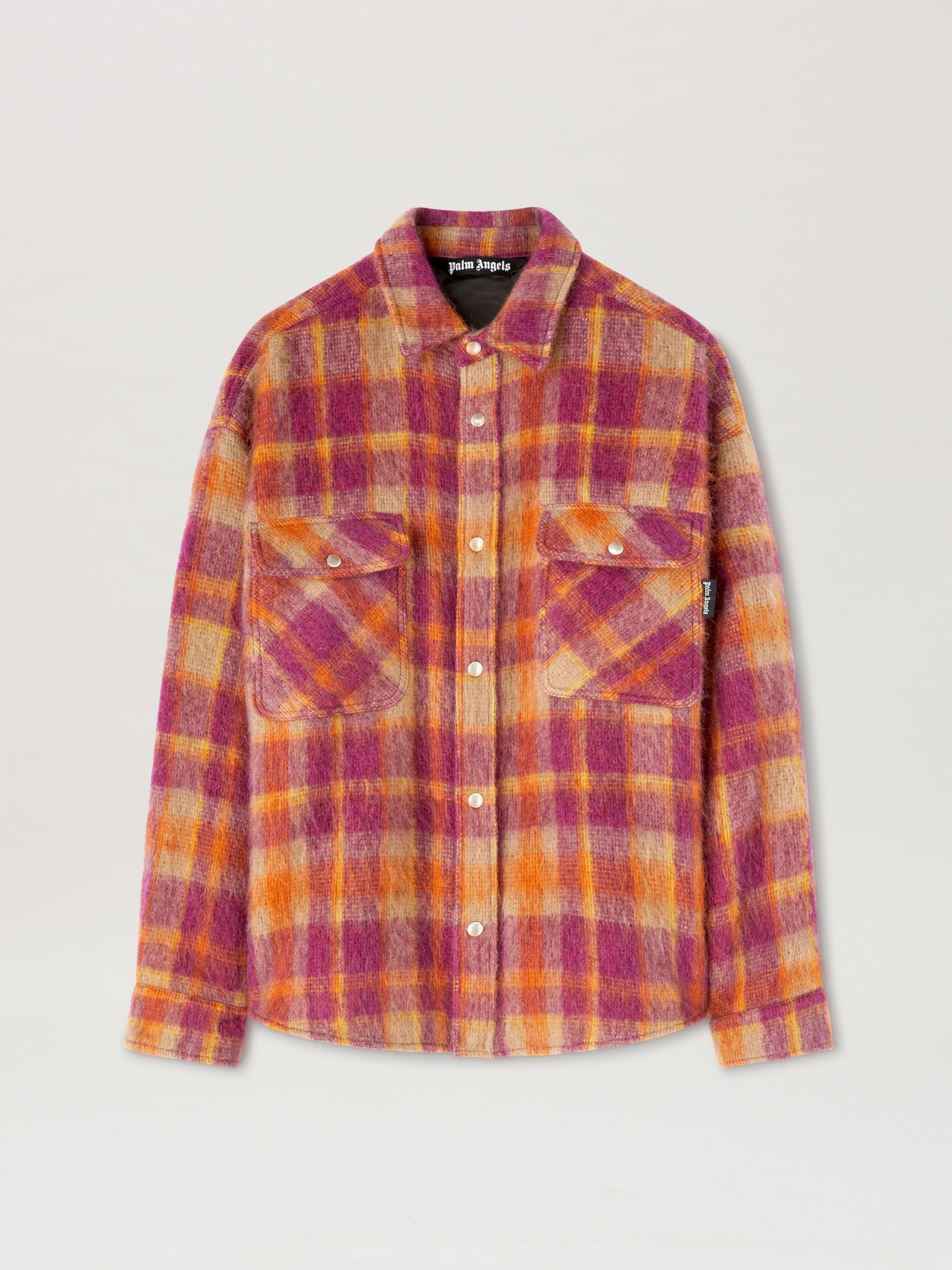 Brushed Wool Check Oveshirt - 1