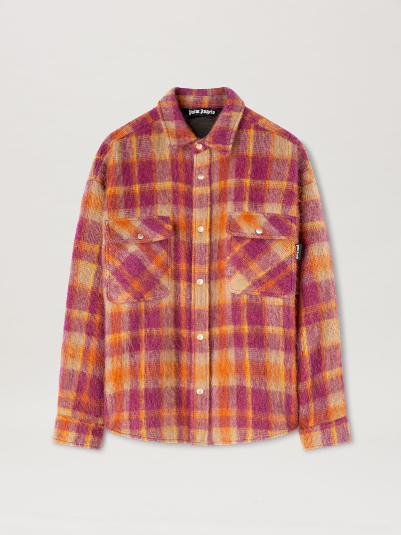Brushed Wool Check Oveshirt - 1