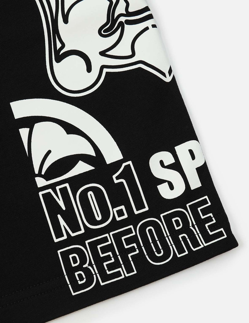 GODHEAD AND KAMON PRINT SWEAT SHORTS 10