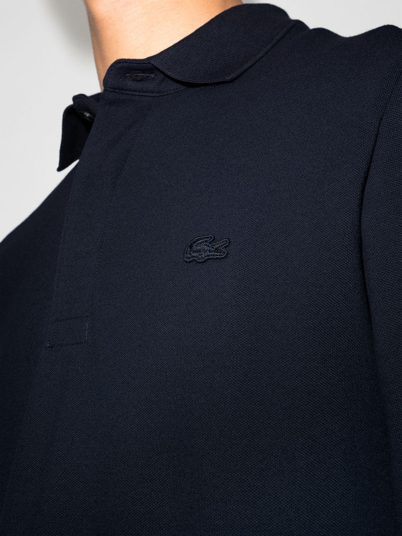 logo-embroidered long-sleeve polo shirt 4