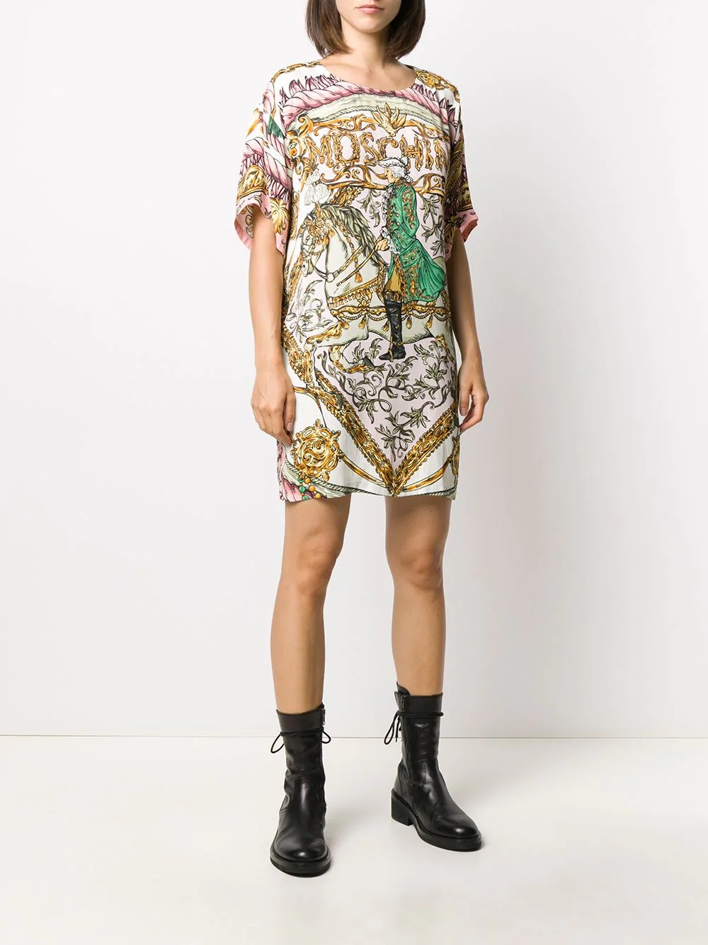 graphic-print T-shirt dress - 3