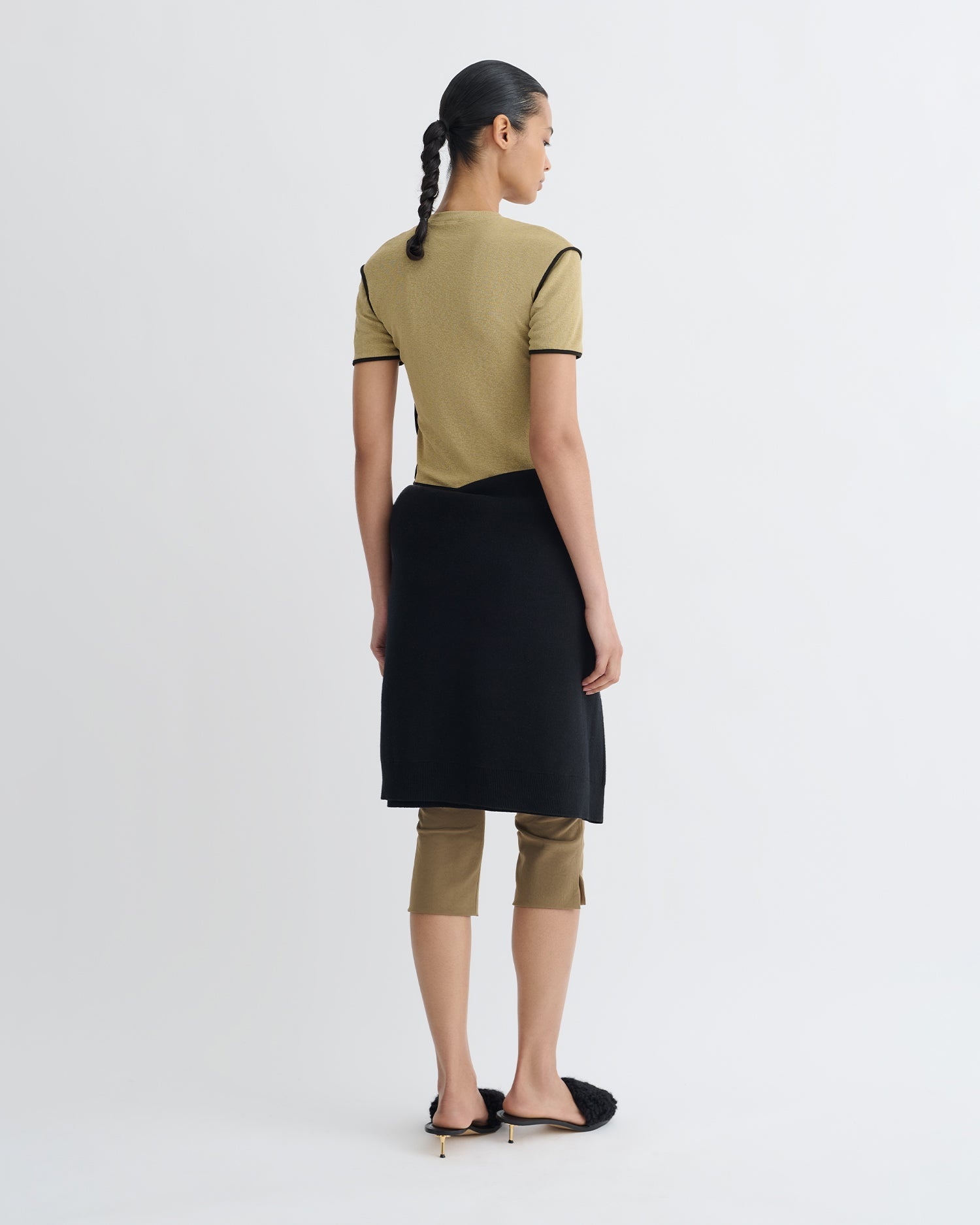 Cropped Mesh Jersey T-Shirt - 4