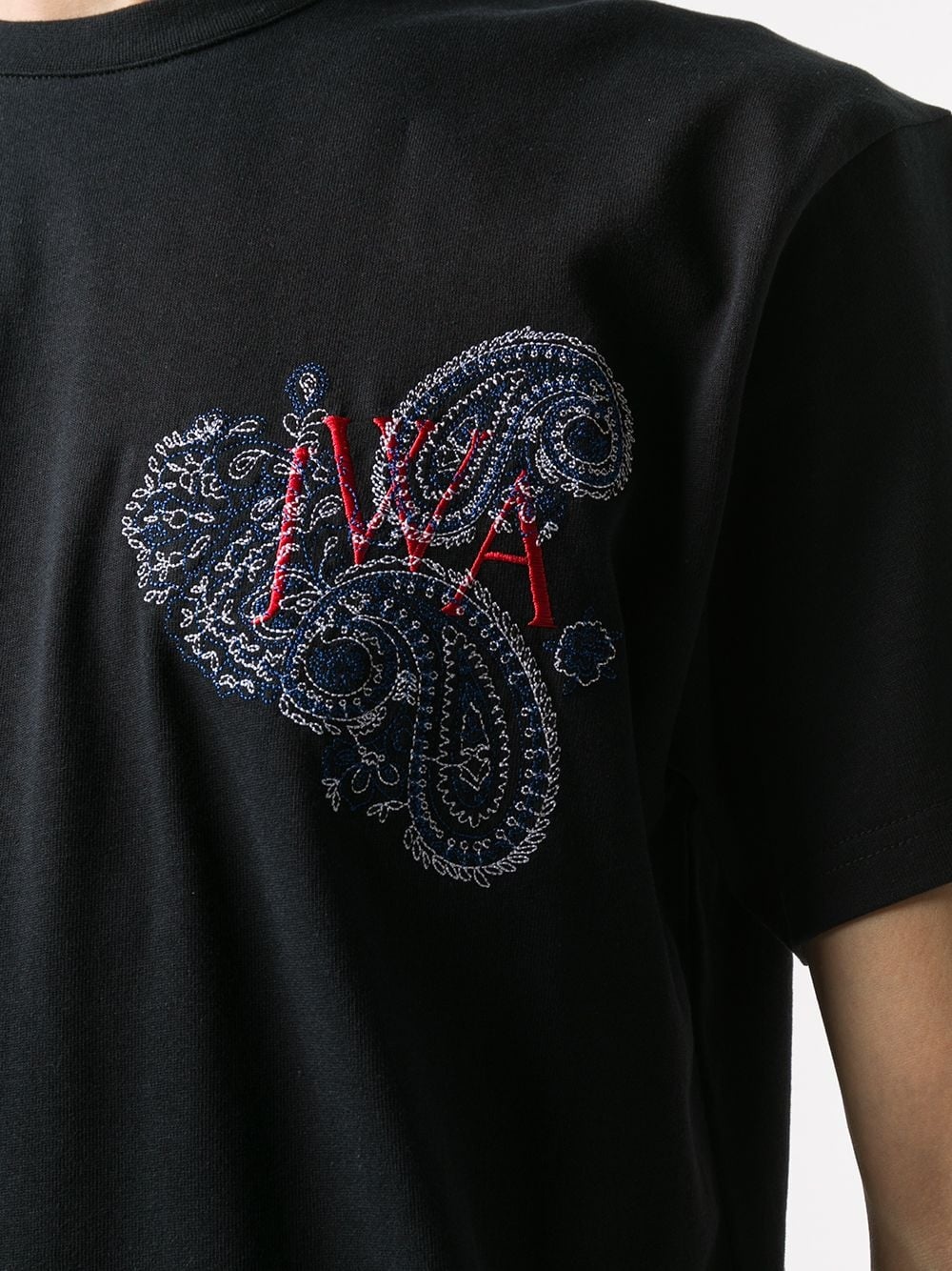 paisley-embroidered T-shirt - 5