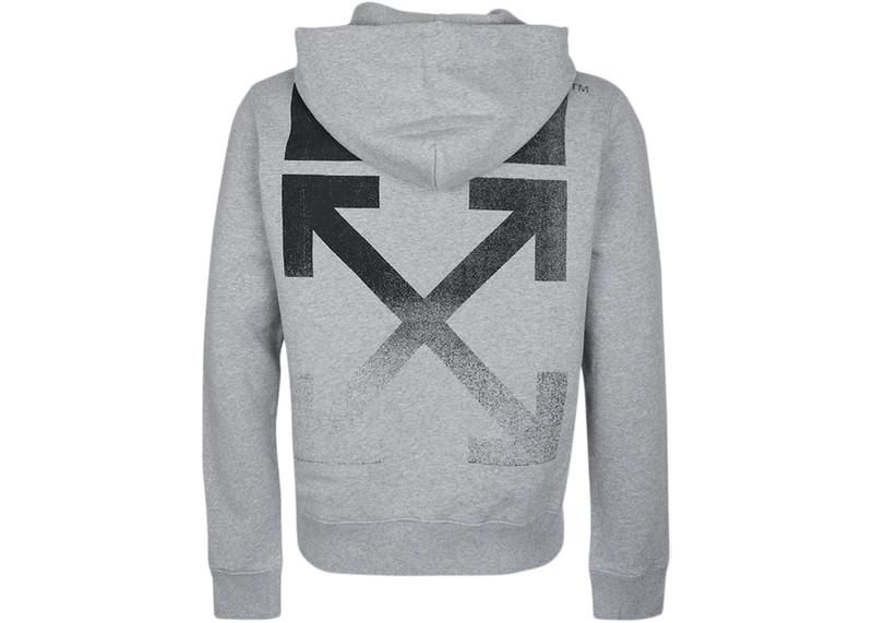 Off-White OFF-WHITE Degrade Arrows Hoodie Gray outlook