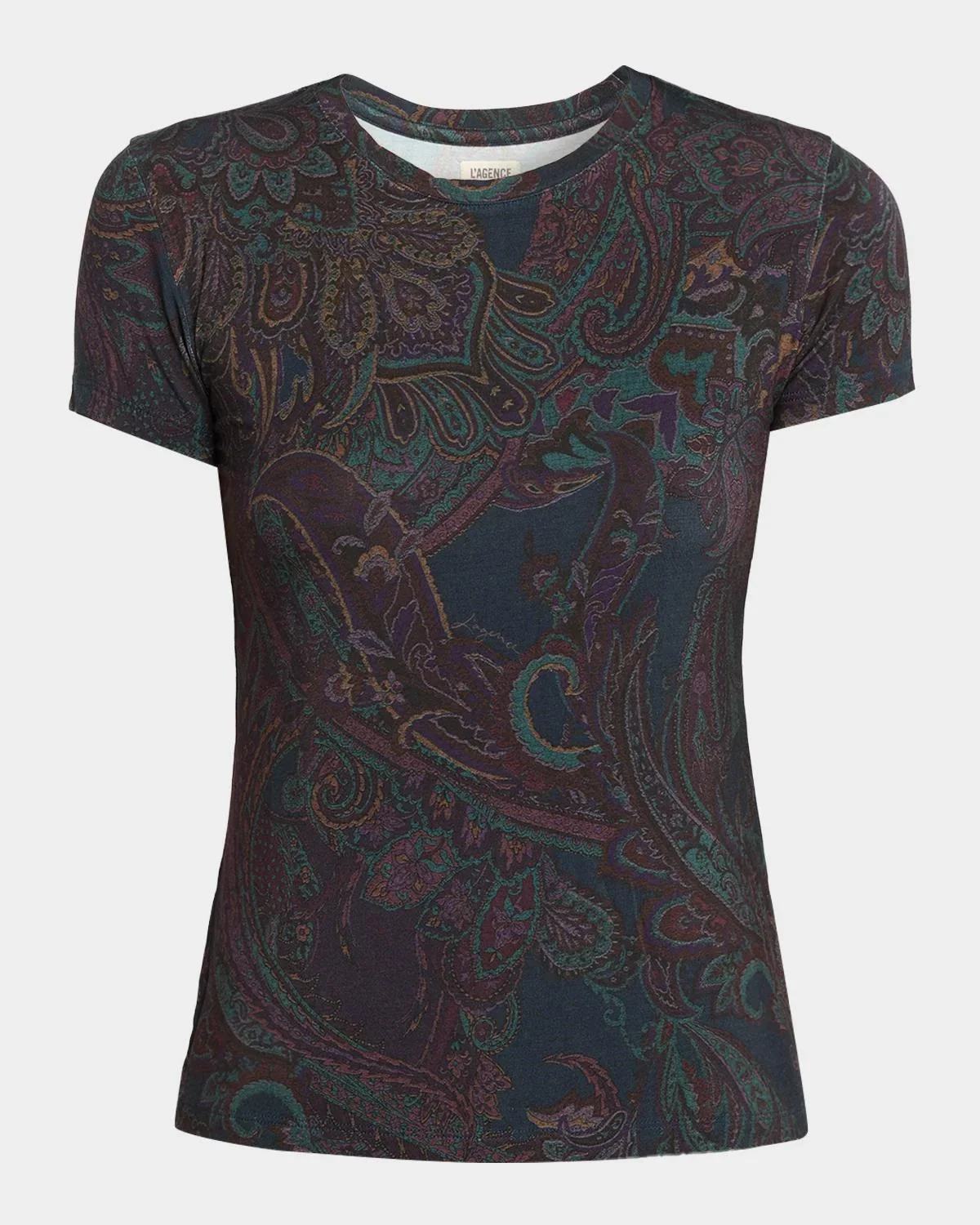 Ressi Paisley Crewneck T-Shirt - 1