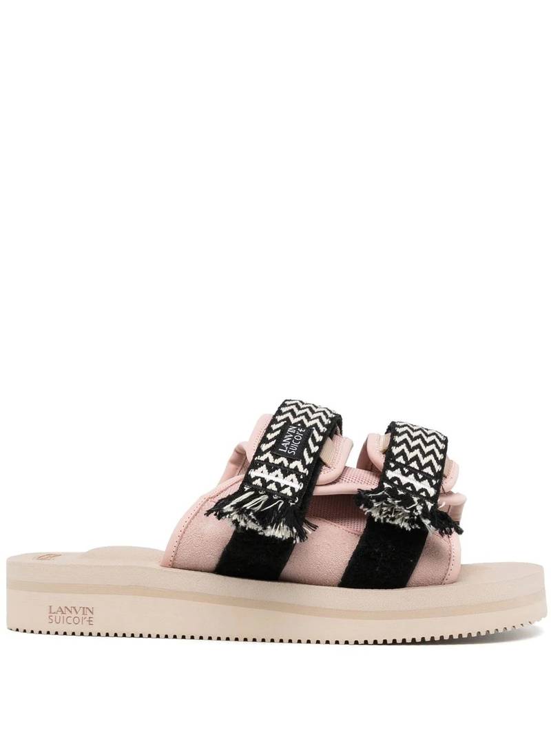 x Lanvin Curb woven-strap sandals 1