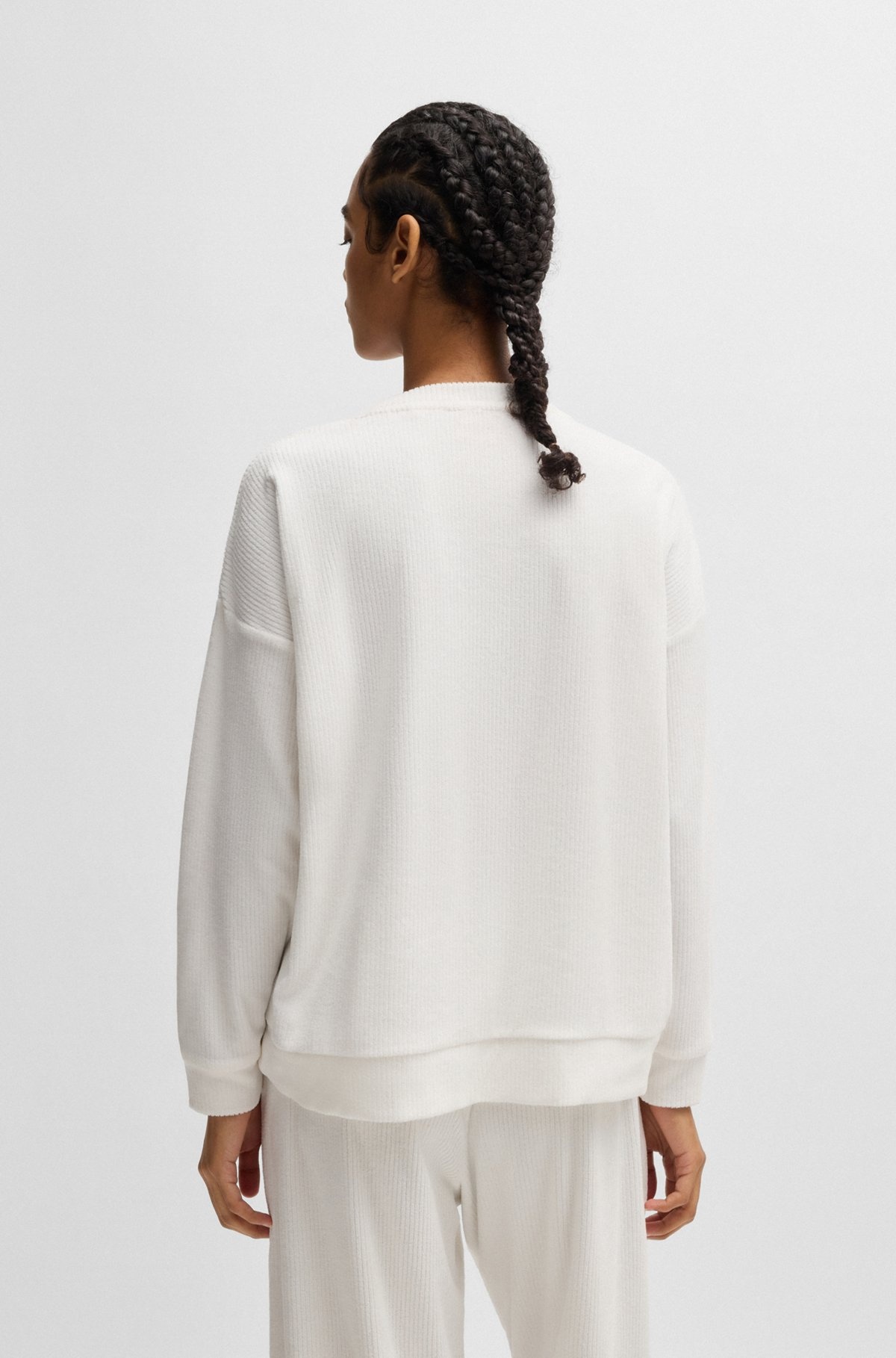 SWEATSHIRT WITH RED LOGO LABEL - 5