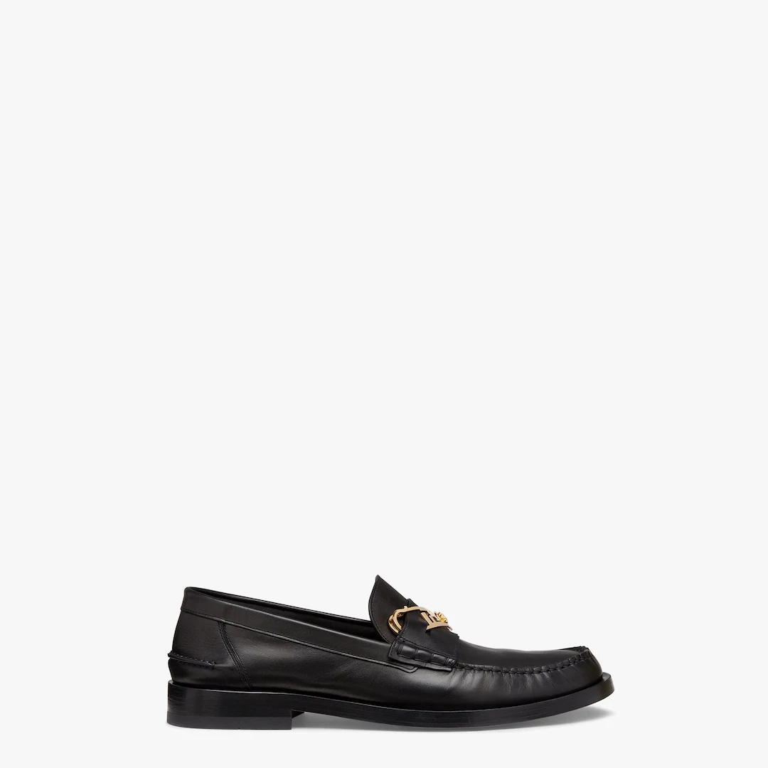 Fendace Black leather  loafers - 1