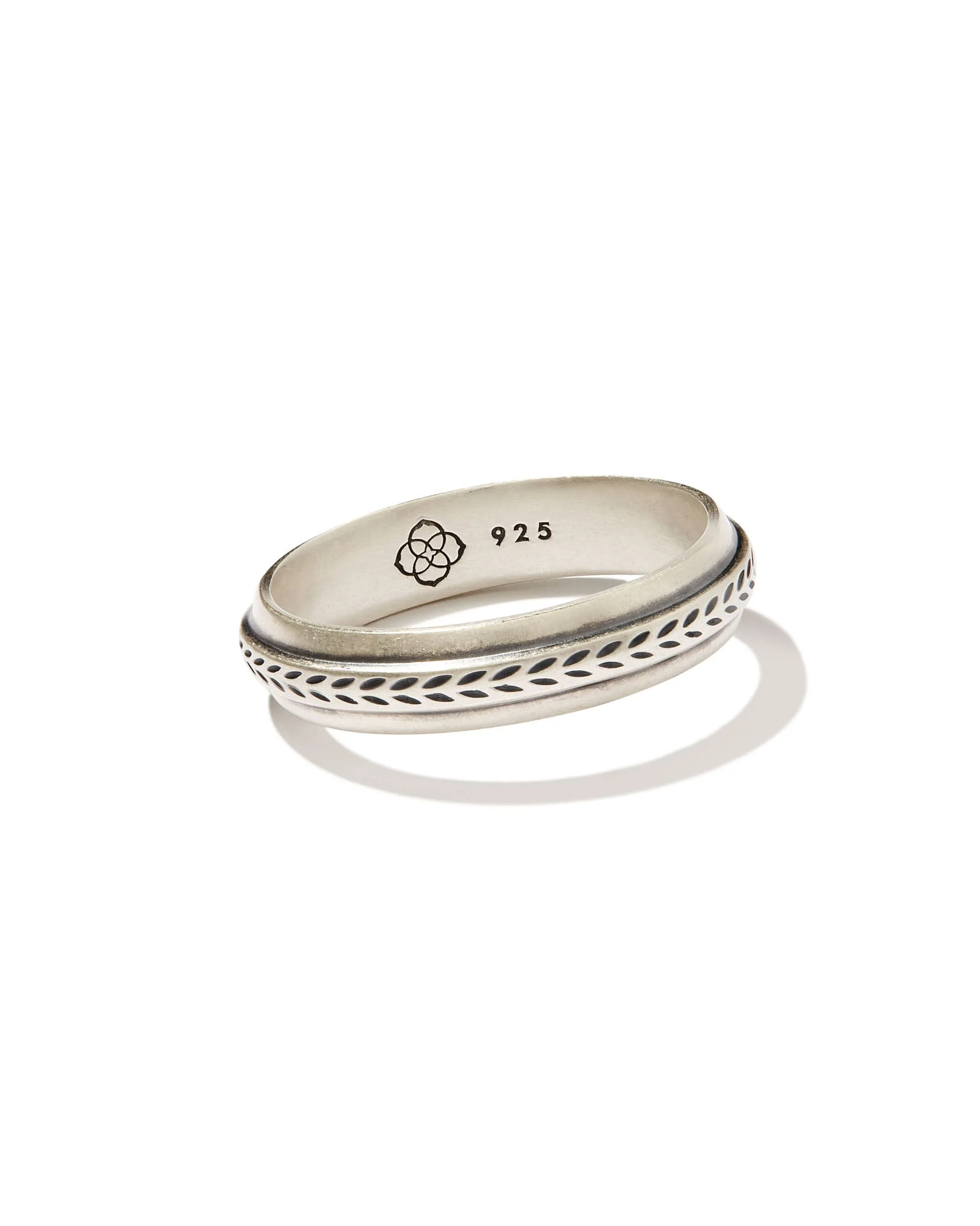 Hicks Band Ring in Oxidized Sterling Silver - 1