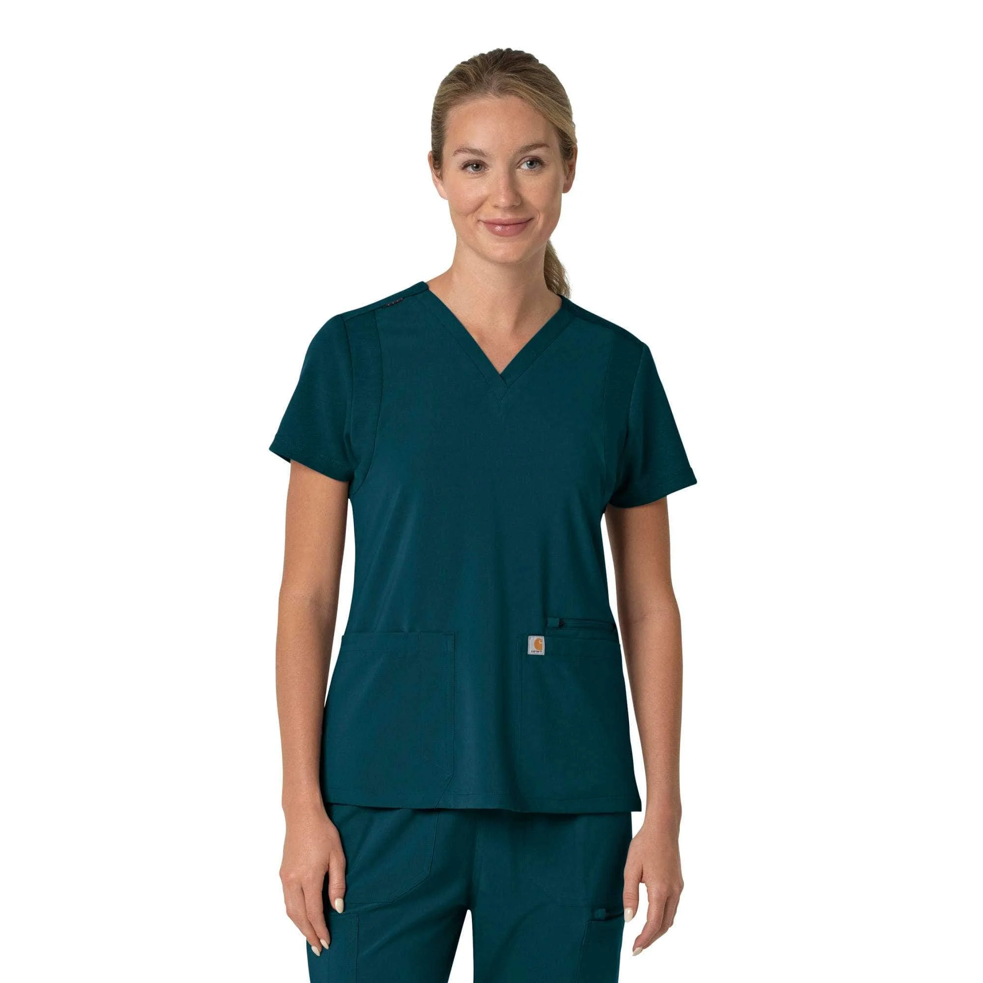 Women's Force Cross-Flex Flex Panel V-Neck Scrub Top - 1