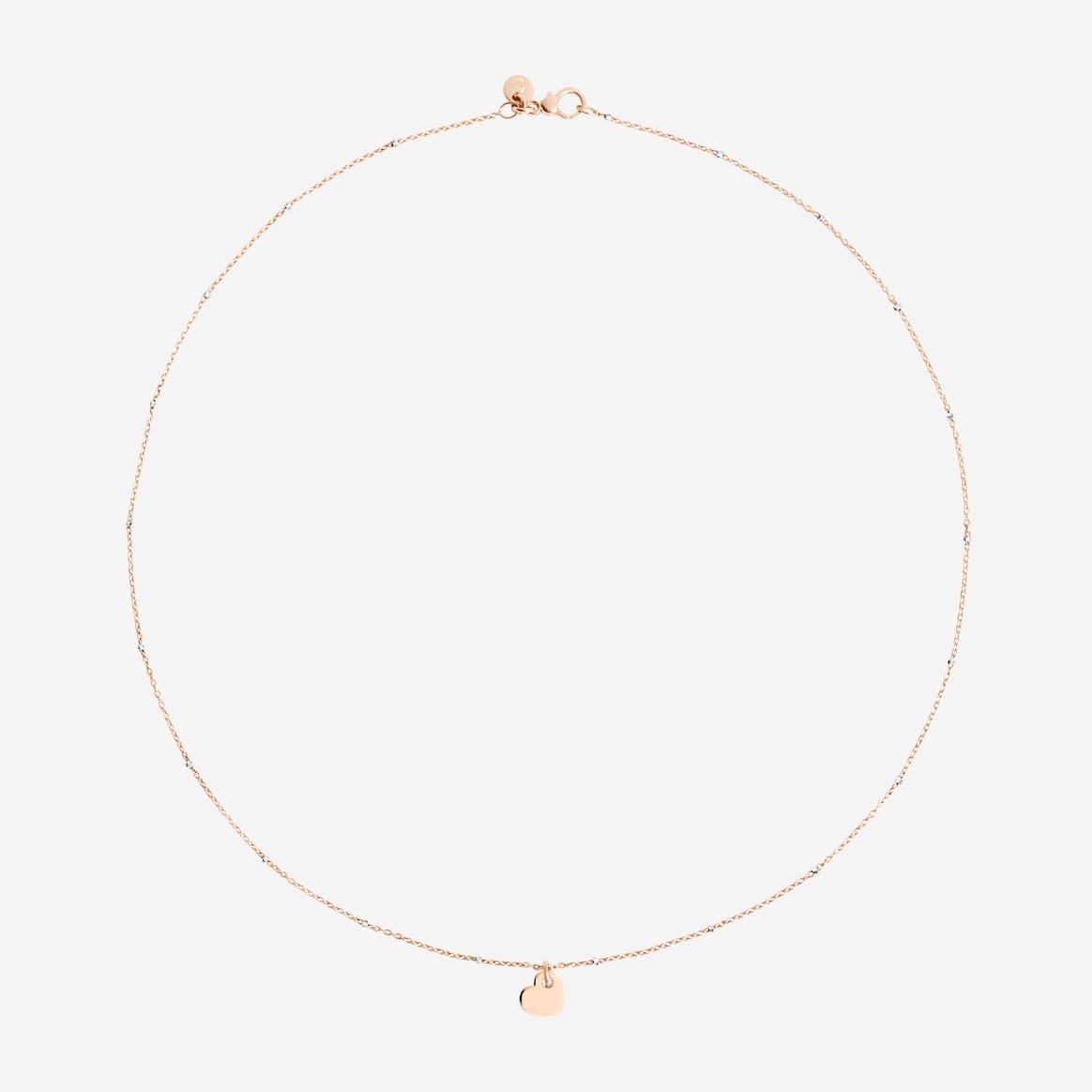Rose Gold Mini Heart Necklace - 1
