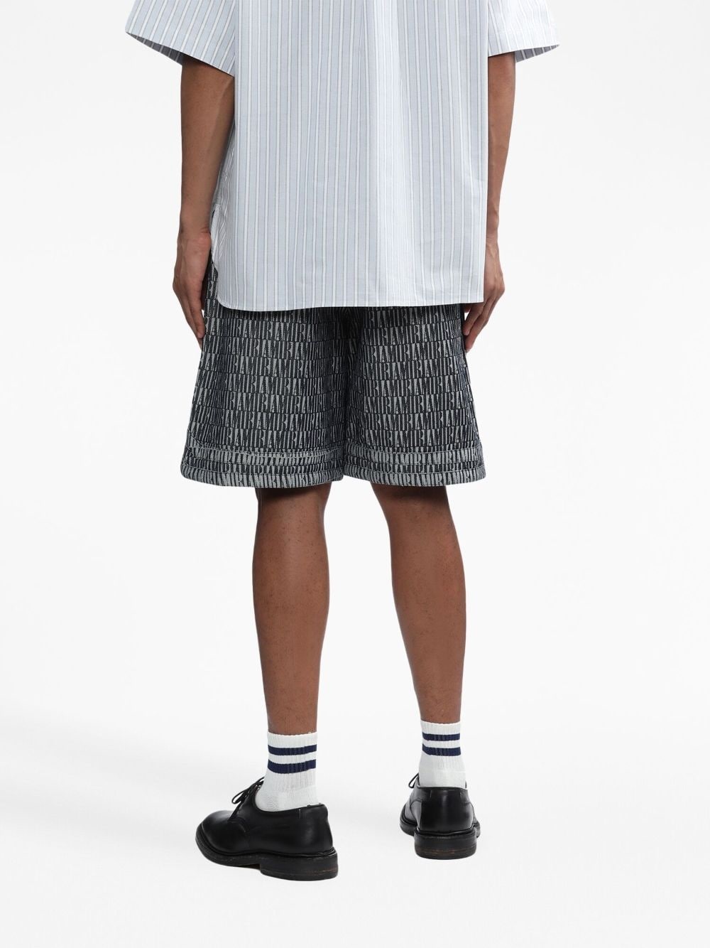 logo-patch cotton shorts - 4